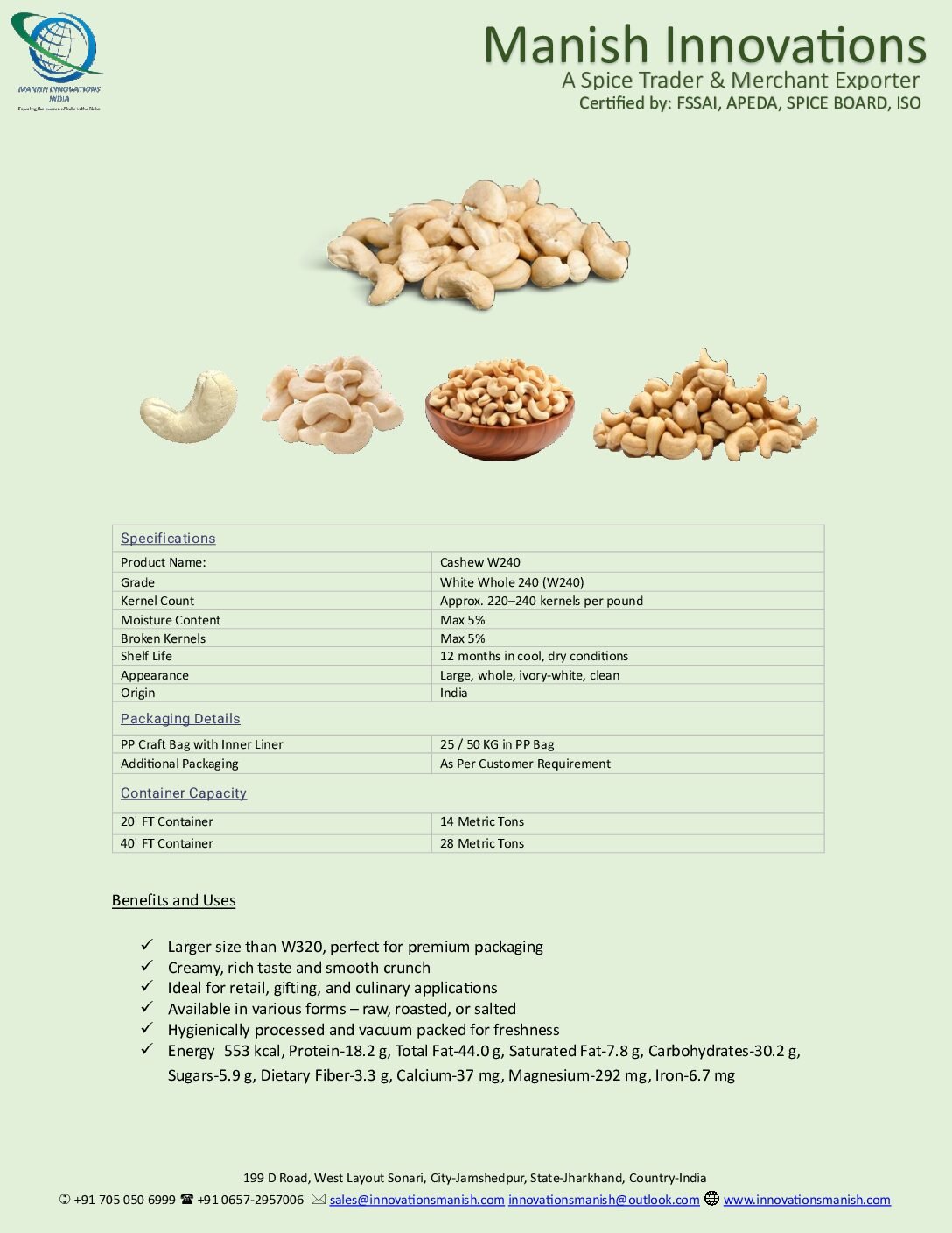 Cashew W240