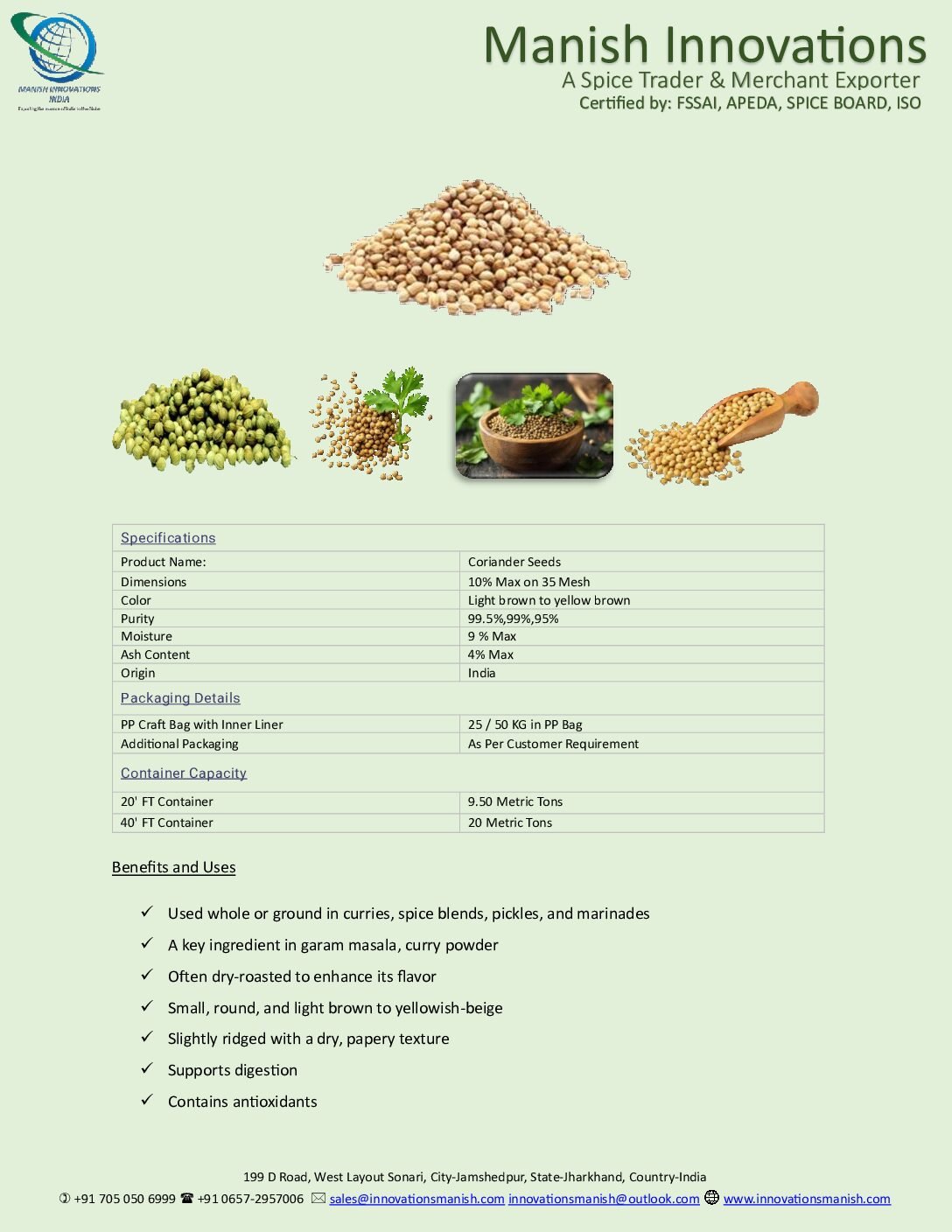 Coriander Seeds