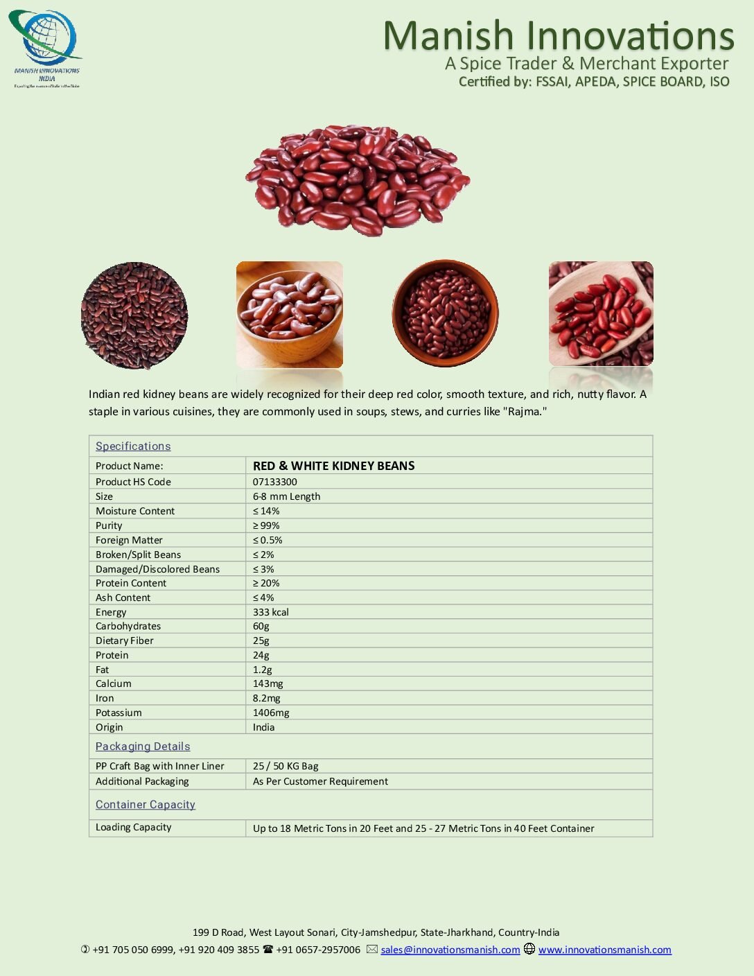 Red & White Kidney Beans