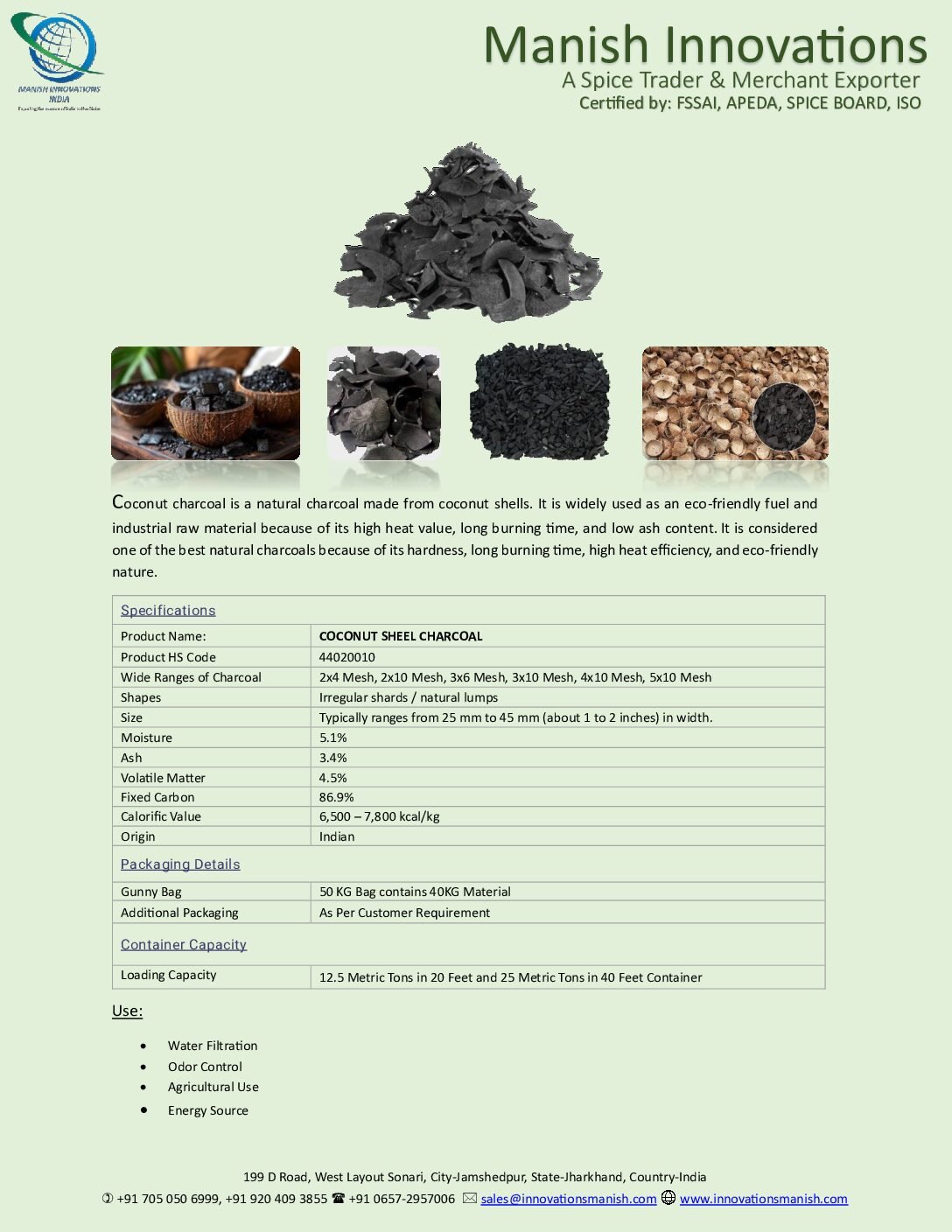 Coconut Shell Charcoal