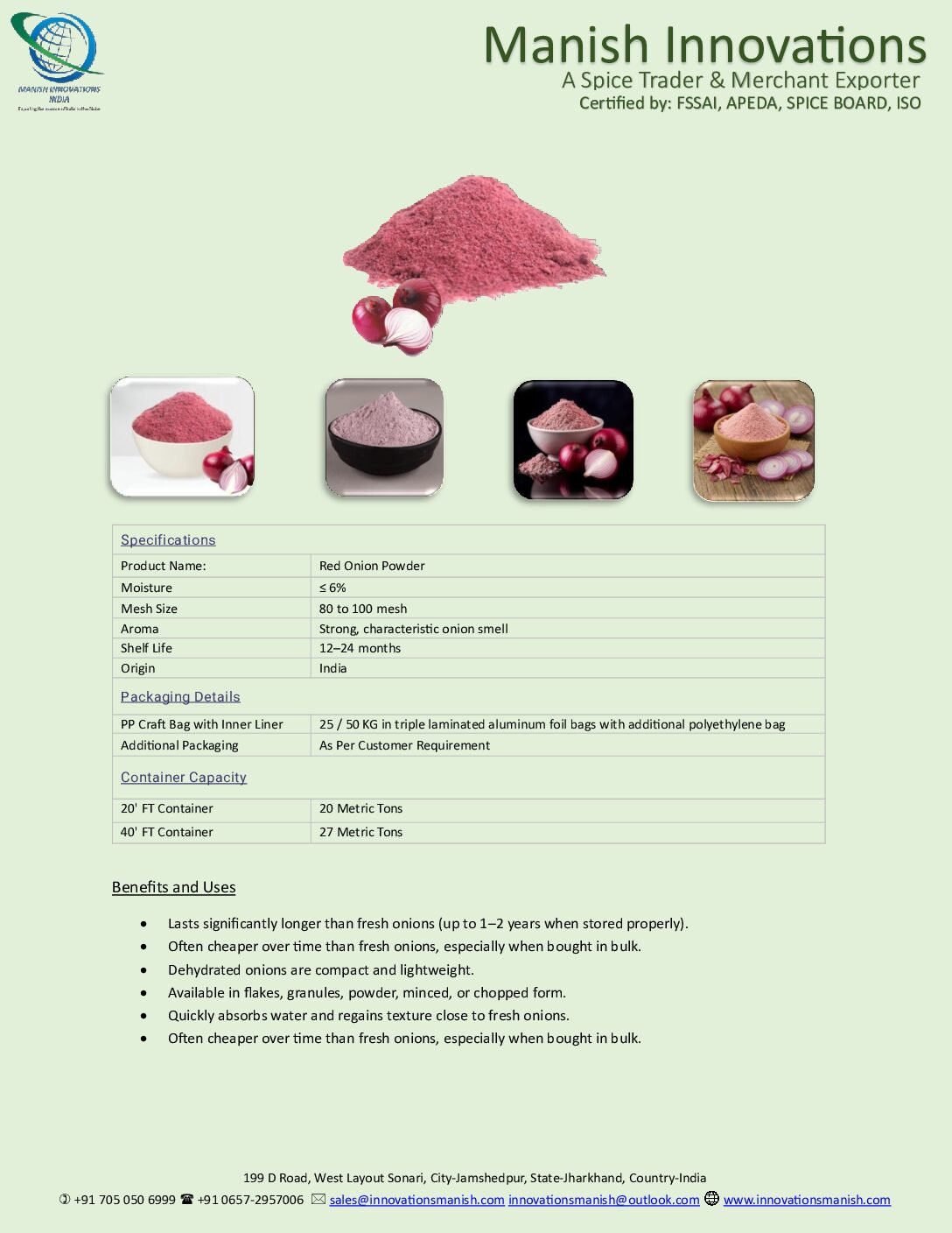 Red Onion Powder